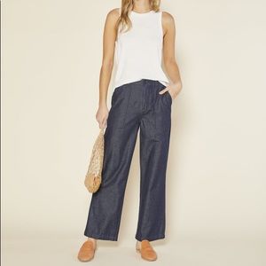 NWT Outerknown Denim Field Pants Wide Leg